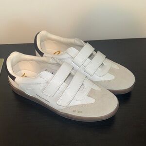 Sam Edelman White Velcro Sneakers
